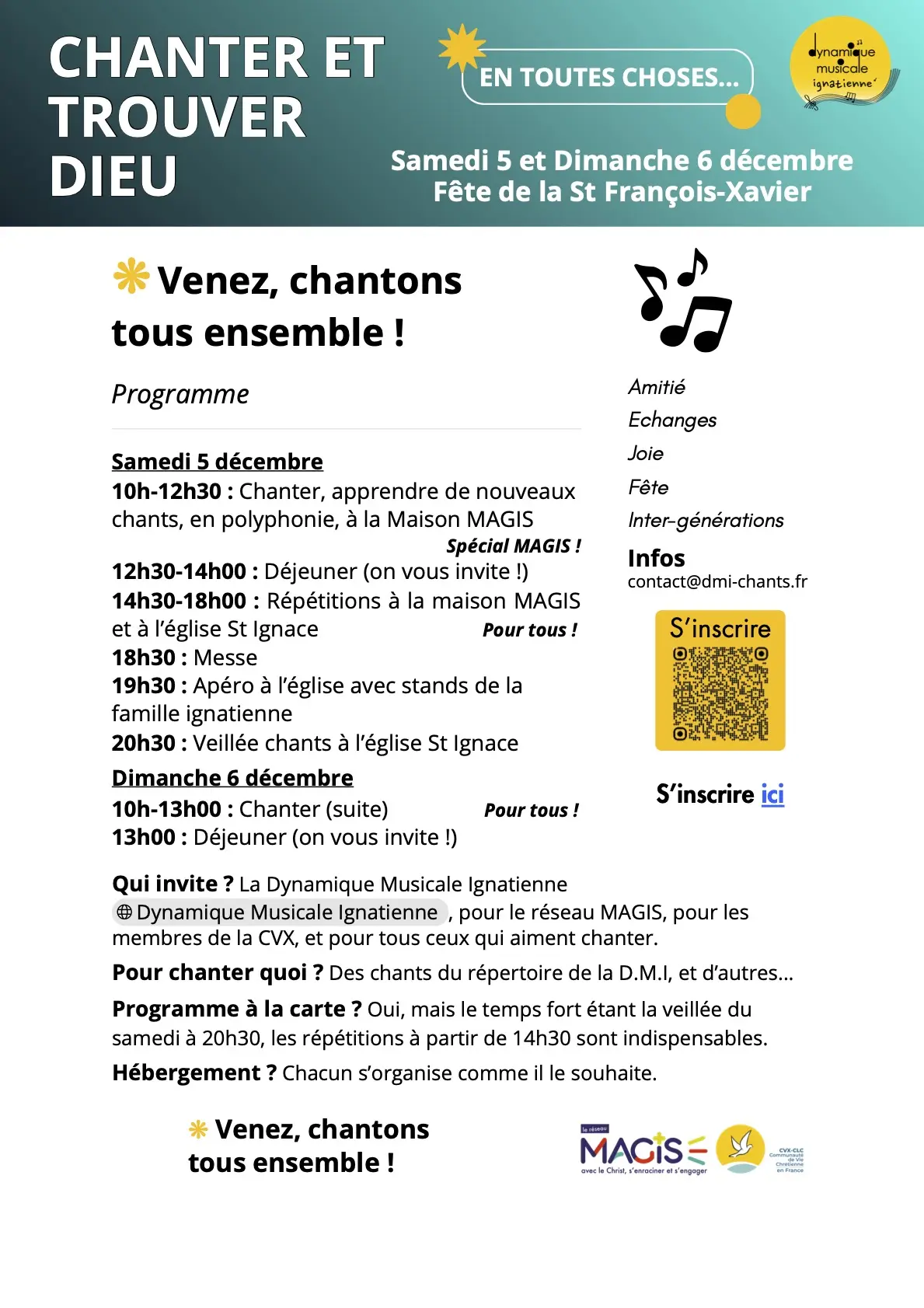 ❋ Venez, chantons tous ensemble !